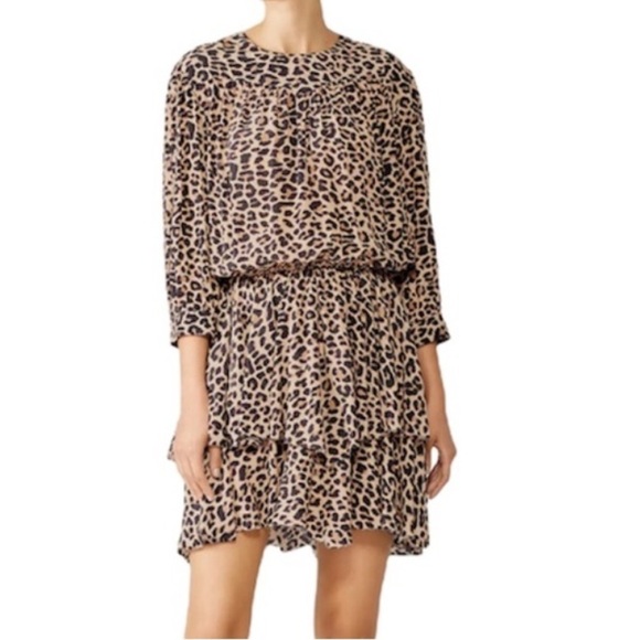 Zadig & Voltaire NWOT Rooka Leopard Print Mini Dress Size XS - Picture 11 of 14